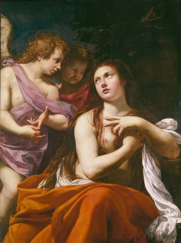 Maria Maddalena e due angeli, 1621